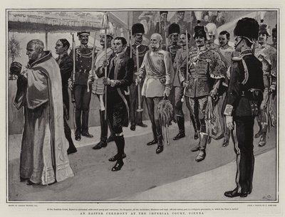 An Easter Ceremony at the Imperial Court, Vienna by Gordon Frederick Browne